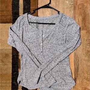 Hollister Charcoal Knit Top